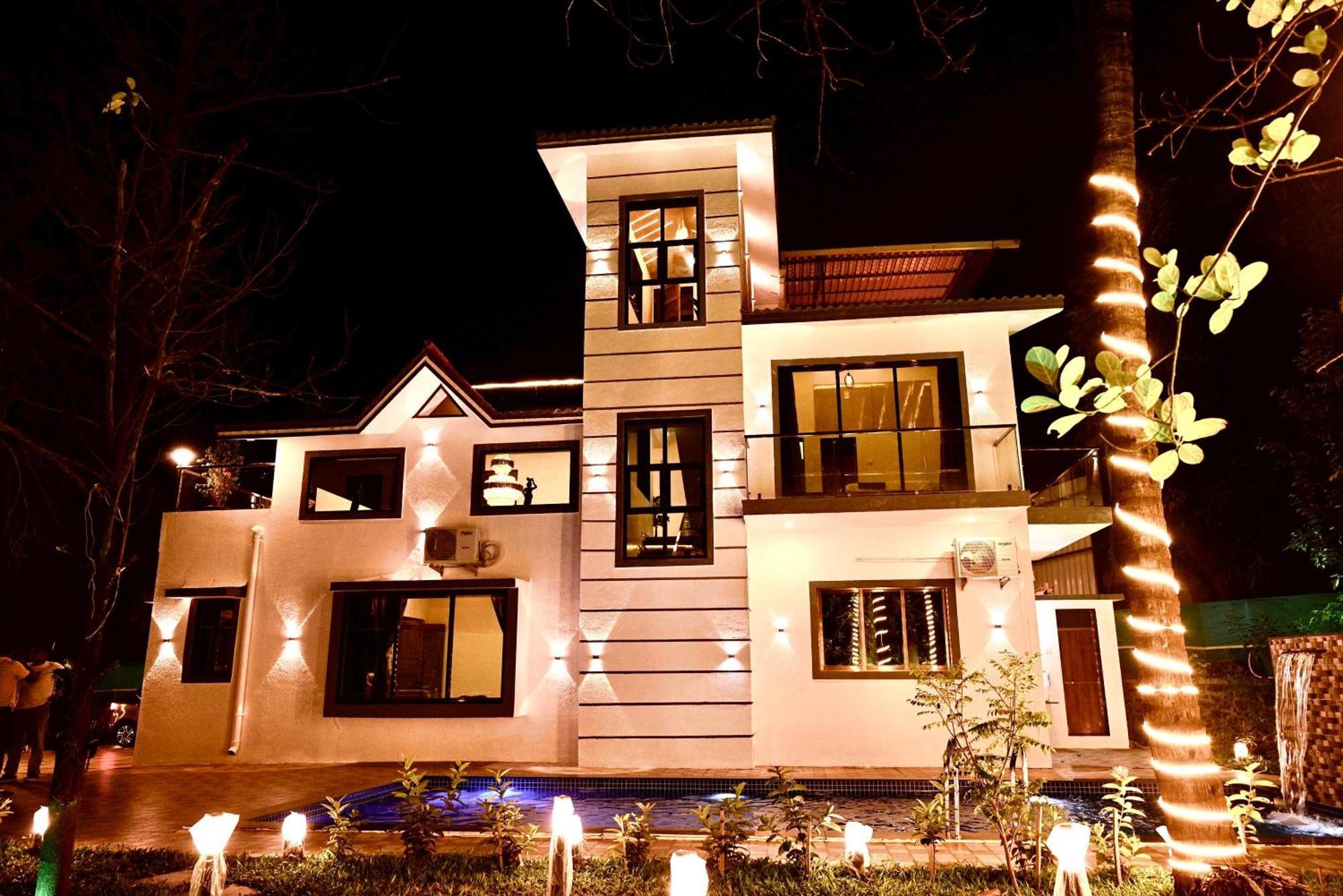 Seas The Day Luxurious 5Bhk Villa 2Min From Awas Beach With Huge Private Pool Алибаг Экстерьер фото