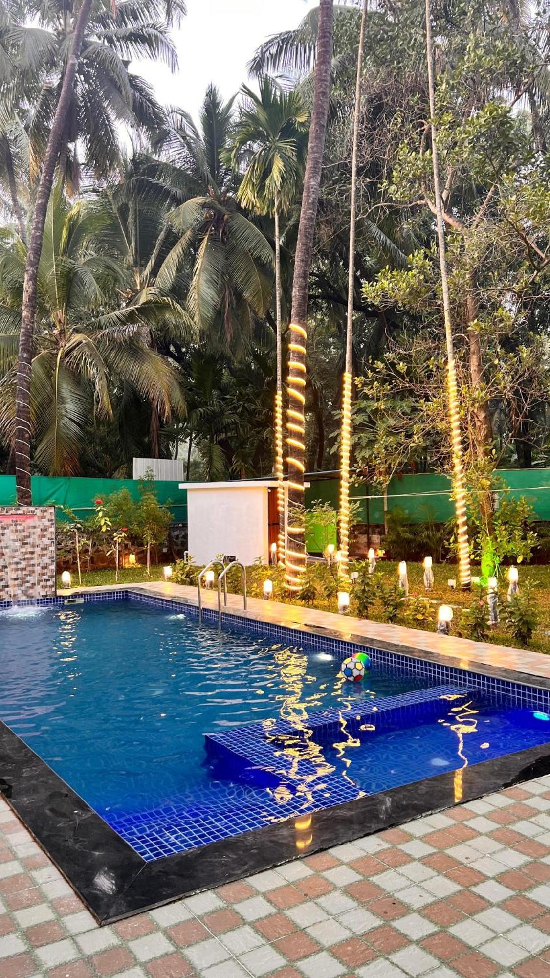 Seas The Day Luxurious 5Bhk Villa 2Min From Awas Beach With Huge Private Pool Алибаг Экстерьер фото