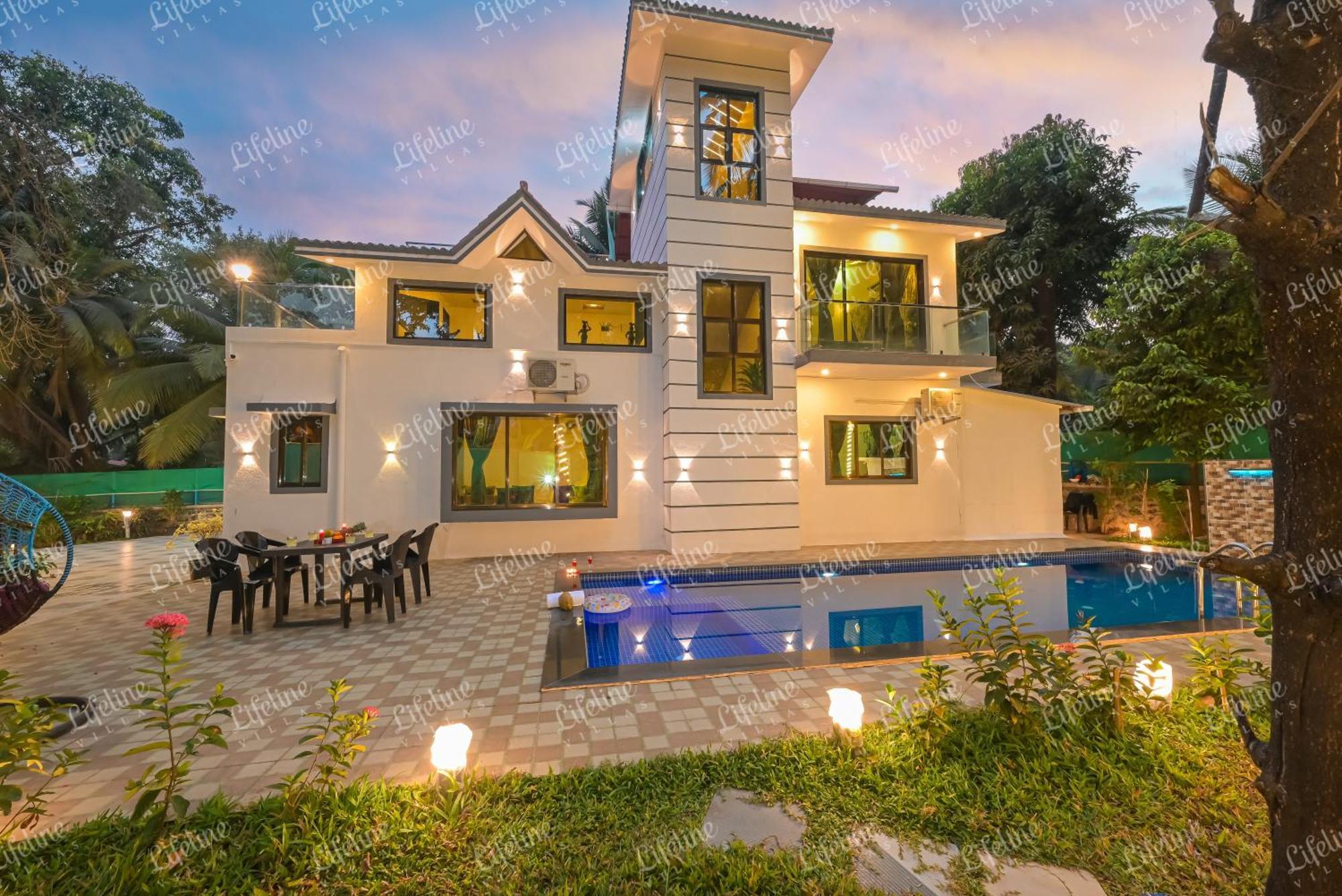 Seas The Day Luxurious 5Bhk Villa 2Min From Awas Beach With Huge Private Pool Алибаг Экстерьер фото